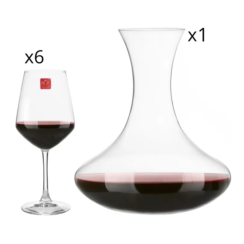 Set 6 calici e decanter